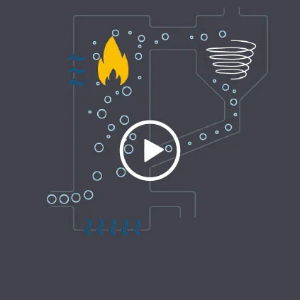 Explanatory film: fluidised-bed power station