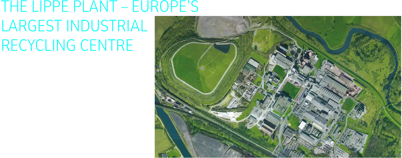 An aerial picture of the Lippe Plant